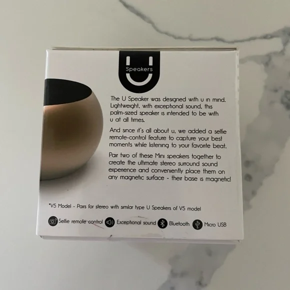 Mini Wireless Speaker - Gold - Picture 5 of 8